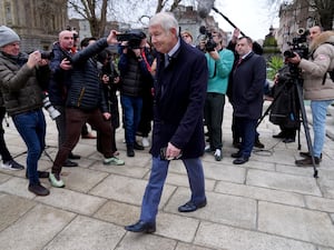 Michael Lowry arriving at Leinster House