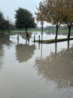 Floods in Bloxwich this morning