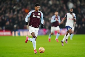 Aston Villa's Marcus Rashford 