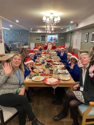 Festive celebrations have been taking place at care homes