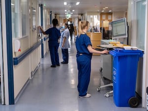 Staff on a hospital ward