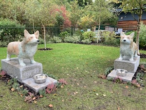 Corgi Statues at Walsall Arboretum