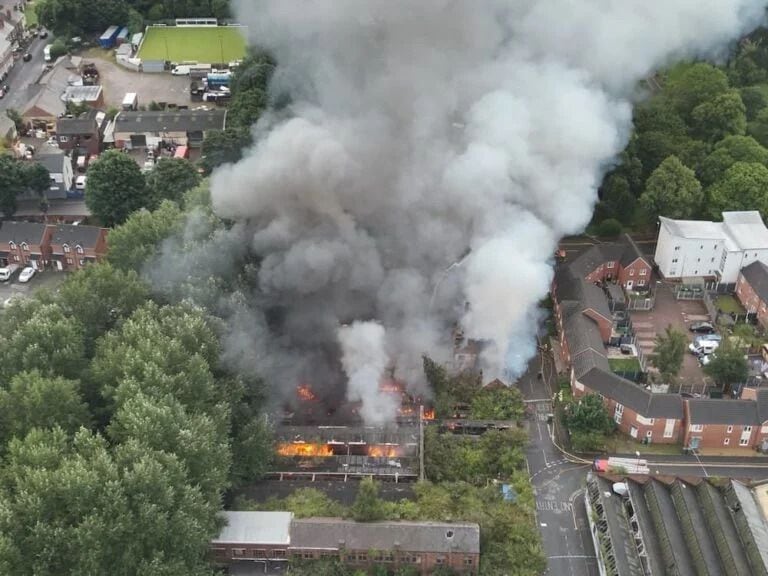 Police launch arson probe as fire breaks out a disused Willenhall factory