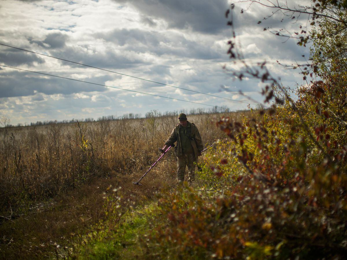 Demining work