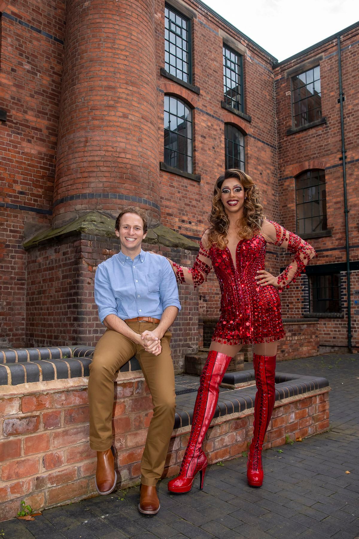 Kinky Boots cast strut to Wolverhampton Boot Factory in pictures