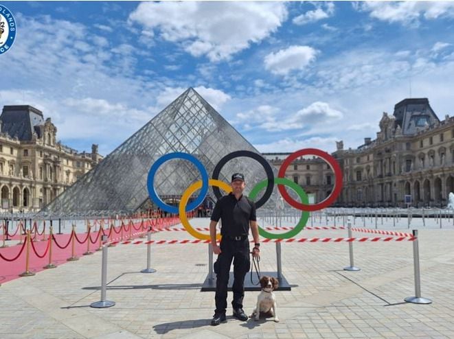 Meet the West Midlands Police officer and his trusty spaniel who have been deployed to Paris to assist with the Olympic Games