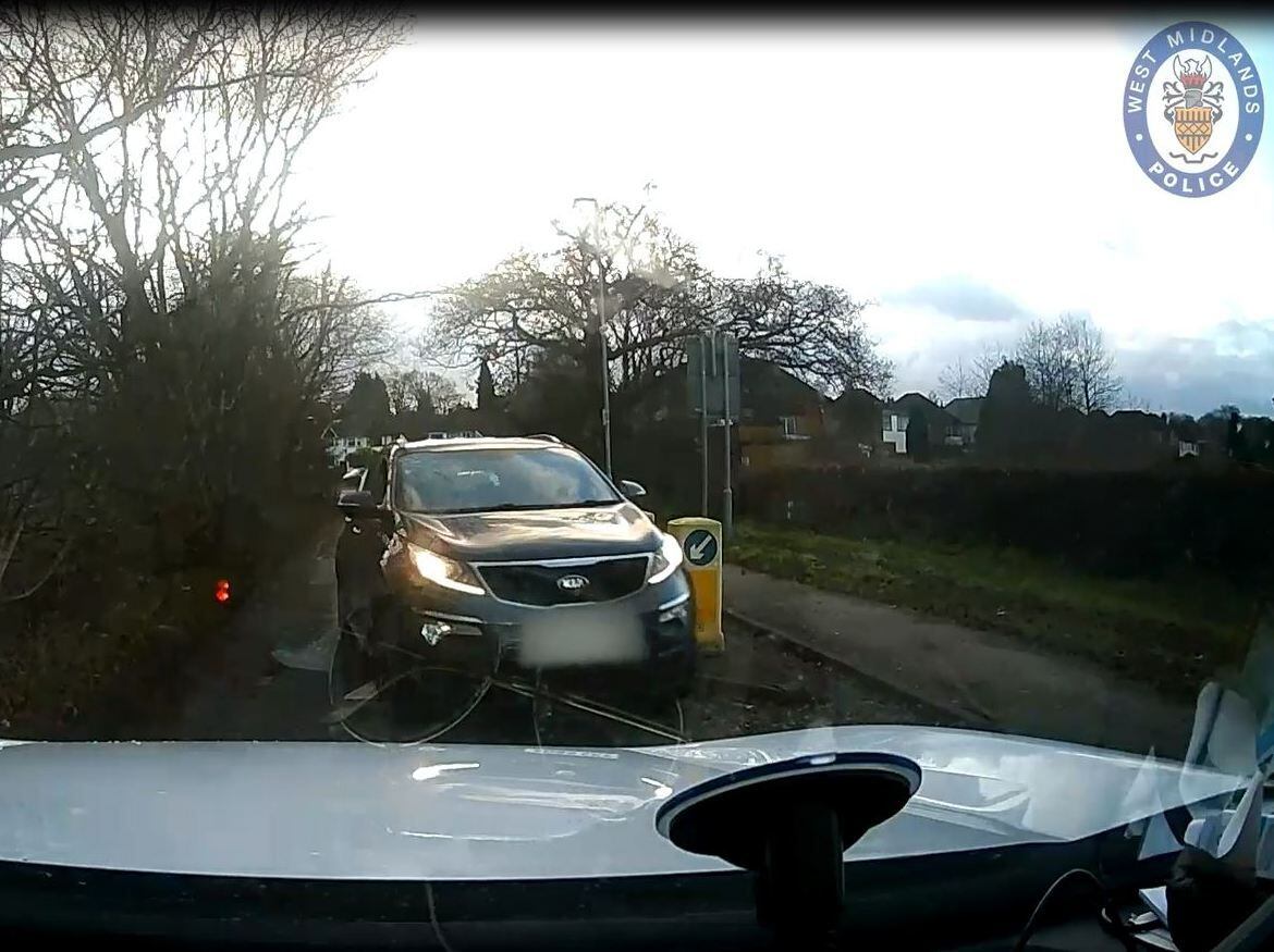 Watch: Driver's dangerous '14-second lapse of judgment' that landed him with 12-month road ban