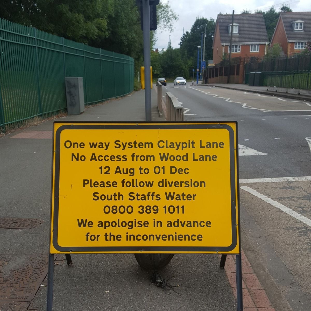 West Bromwich road closed one way for water works until Christmas