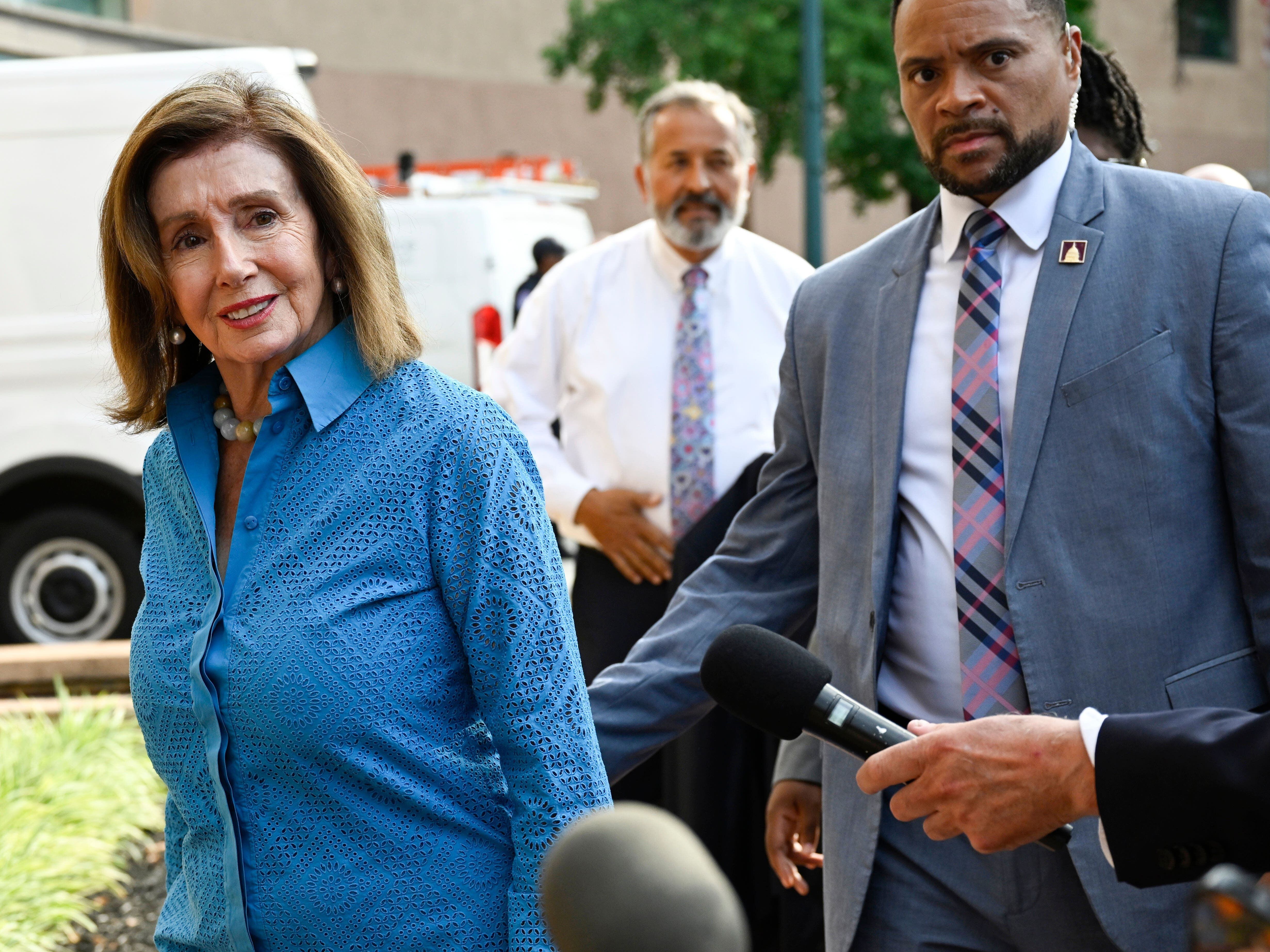 ‘It’s up to the president’ to decide whether to stay in the race, says Pelosi